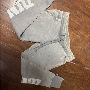 PINK Victoria's Secret Light Gray Joggers